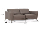 Malaga Taupe Leather Loveseat B2726P496928