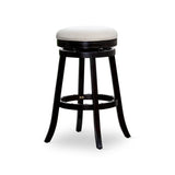 30" Bar Stool, Espresso Finish, Beige Fabric Seat B04660667