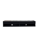 180 Wall Mounted Floating 80" TV Stand with 20 Color LEDs and Charging Station W331P225208