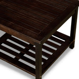 Longs Peak Eucalyptus 2-Shelf Side Table, Espresso B04660605