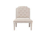 Wynsor Fabric & Antique Champagne Finish Side Chair B2726P243299