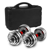 ZNTS Adjustable Dumbbell Set Home Gym Cast Iron Barbell Sets with Carry Box 66lbs Office Bedroom Workout 65548009