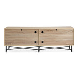 Functional 4-Door TV Cabinet 2 Storage Spaces, Adjustable Shelves, Ideal for Living Room N779P296236N