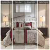 Cal King 7 Piece Jacquard Comforter Set with Throw Pillows B03597223