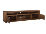 72 inch TV Stand Console for TVs up to 85 inches, No Assembly Required, Whiskey Finish B108P160186