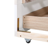 Wooden Daybed with Trundle Bed and Two Storage Drawers , Extendable Bed Daybed,Sofa Bed for Bedroom WF194973AAK