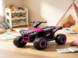 Pink 12V Electric Kids ATV 4 Wheeler Ride On Toy with Dual Motors, 3.7 MPH Top Speed, Music & 91849377