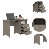 Bianco Writing Computer Desk, Three Drawers, One Shelf B200P188822