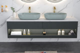 Modern Oval 24"x14" Above Bathroom Vessel Sink, Bathroom Sink for Lavatory Vanity Cabinet W127281985