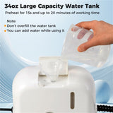 1500W Powerful Steam Cleaner - 3 Bar Pressure 356 Max Temp, 2-Level Adjustable Steam 59653855