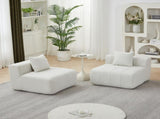 Chenille sectional sofa with 2 pillows,Symmetrical Modular Sofa Sectional for bedroom, living room, W834P389125