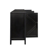 Cabinet with 4 Doors and 4 open shelgves,Freestanding Sideboard Storage Entryway Floor W33164270