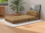 Convertible Corduroy Lounge Chair with Tufted Design, Full Foam Support, Fold-Out Sleeper & 43139691
