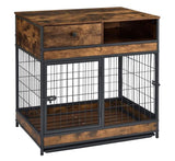 ZNTS Furniture Dog Cage Crate with Double Doors ,Rustic Brown,31.5"WX22.64"DX30.59"H W1903P151322