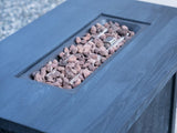 44" W x 25" H Outdoor Patio Propane Gas Fire Pit Table - 50,000 BTU High-temperature-resistant W2691P232455