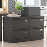 ZNTS 2 Drawer Metal Lateral File Cabinet with Lock,Office Vertical Files Cabinet for Home 47919085