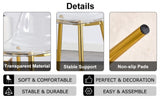 Modern simple transparent dining chair plastic chair armless crystal chair Nordic creative makeup W1151111205