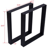Square Table 28X 24" ,Wide Metal Table , Heavy Duty Steel Desk Table Leg Dining Table W46541485