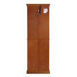 Curio Cabinet Lighted Curio Diapaly Cabinet with Adjustable Shelves and Mirrored Back Panel, W1693P154578