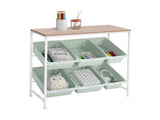 6-Bin Utility Organizer Storage Cart, for Home Office, School, Classroom, Scrapbook, Hobby, Craft, 88083956