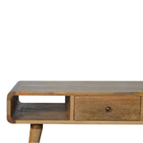 Curved Oak-ish Coffee Table B182P166496