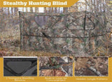 2-Panel See-Through Hunting Blind - Pop-Up Design with 3 Shoot Through Ports 17680214