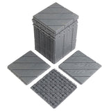 Plastic Interlocking Deck Tiles, 27 Pack, 11.8"x11.8" Waterproof Flooring Tiles for Indoor and 47968490