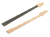 DIY 4 String Flame Shaped Style Electric Bass Guitar Kits with Mahogany Body, Maple Neck and 31080404