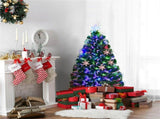 3 Feet LED Christmas Tree with Snowflakes 52652396