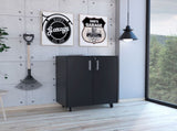 Black Wengue Rectangle Storage Cabinet Base B06280243