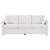 004-Modern 3-Seater Sofa 77" Chenille Couch - Plush Triple Seater Sofa with High-Density Foam W2636P232362