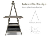 3-in-1 Double-Sided Storage Art Easel Gray 85330525