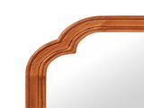 20"x 30" Rounded Corner Mirror, Solid Wood Frame Decorative Mirror for Bedroom Bathroom Living Room 23187837