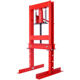 Hydraulic 6 Ton H-Frame Garage Floor Adjustable Shop Press with Plates, 6T,red 84786959