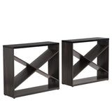 70.87 inch Farmhouse Console Table, X Shape Detachable ExtraLong Table with Storage for Entryway, W2317P233346