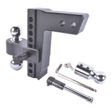 2.5" Receiver 8" Drop Adjustable Towing Hitch Dual Ball Mount Trailer 18500 lbs 96011538