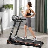 ZNTS Folding Electric 3.5HP Treadmill With Incline Medium Running Machine Motorised LCD Gym 330lbs W540133656