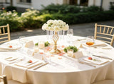 Gold Metal Crystal Wedding Flower Stand 12 Pcs 19.3 Inch Tall Centerpiece Vase Floral Display Rack 02879385