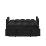 Loveseats Sofa Bed with Pull-out Bed,Adjsutable Back and Two Arm Pocket,TypeC and USB Charging with W1413124443
