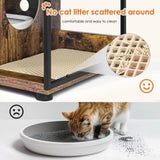 ZNTS Litter Box Enclosure for 2 Cats.Cat Litter Box Furniture,Enclosed Cat Litter Boxes,Cat Furniture W1687P170692