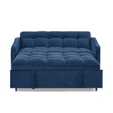 Loveseats Sofa Bed with Pull-out Bed,Adjsutable Back and Two Arm Pocket,TypeC and USB Charging with W1413124444