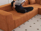 105.5" Modular L-Shaped Sectional Floor Couch, Deep Seat Tufted Comfy Sofa set with Chaise for 01956177