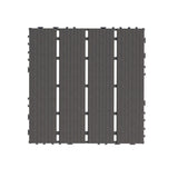 Plastic Interlocking Deck Tiles,44 Pack Patio Deck Tiles,12"x12" Square Waterproof Outdoor All W206P151698