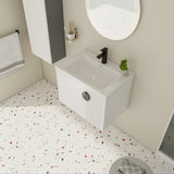 28 Inch Bathroom Vanity with Ceramic Sink, For Small Bathroom, Bathroom Vanity with Soft Close Door W999P146019