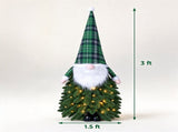 3 FT Pre-Lit Tabletop Christmas Tree with Santa Boot Base, 20 Warm White LED Lights 8 Modes Timer, 15074546