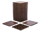 76-Pack 11.42"x11.42" Plastic Interlocking Deck Tiles - 68.80 Sq.Ft Outdoor Plastic Flooring,Super W1578P296337