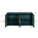 TV Stand 65 Inch TV, Wood TV Stand with Storage Cabinet & Adjustable Shelves, Media TV Console 76580036