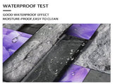 24 Sheets Peel and Stick Backsplash Marble Wall Tiles Waterproof Oilproof Purple Glossy Imitation 03610989
