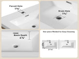 60" Freestanding Bathroom Vanity with Double Sinks, Bathroom Storage Vanity Cabinet with Stone Resin W1573P211192