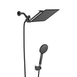 Shower Head, 10 Inch High Pressure Rainfall Shower Head/Handheld Shower Combo with 11 Inch Extension W121960165